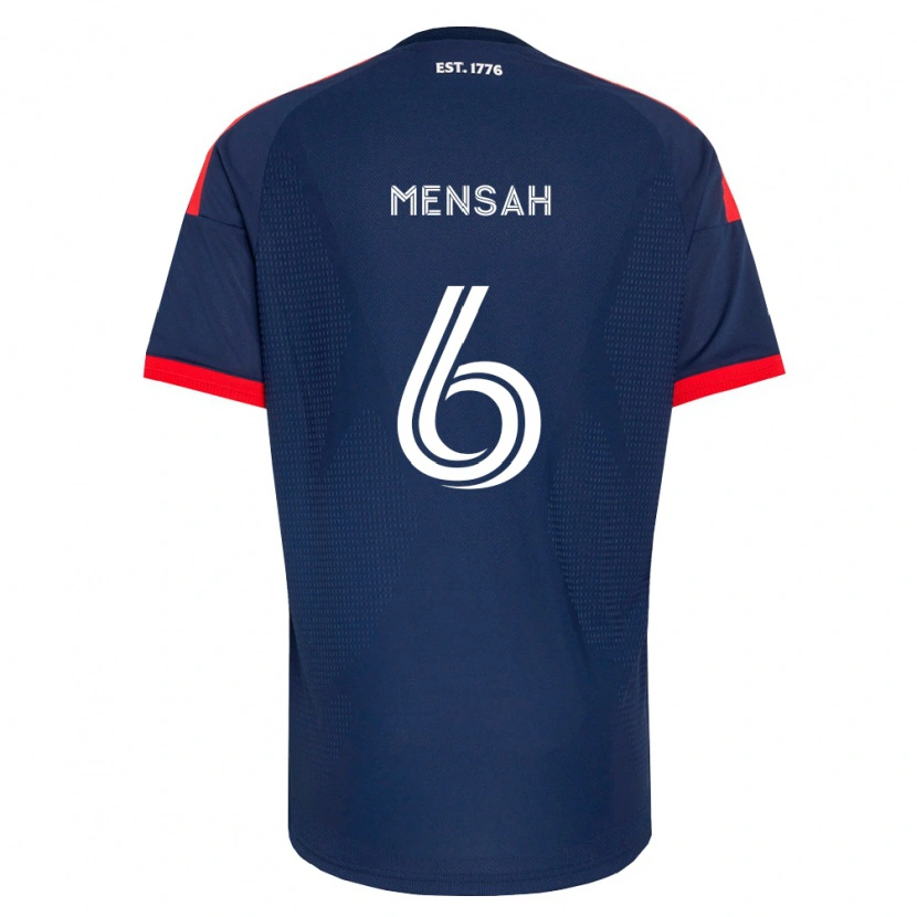 Danxen Kvinder Jonathan Mensah #6 Kongelig Blå Rød Hvid Hjemmebane Spillertrøjer 2026/27 Trøje T-Shirt