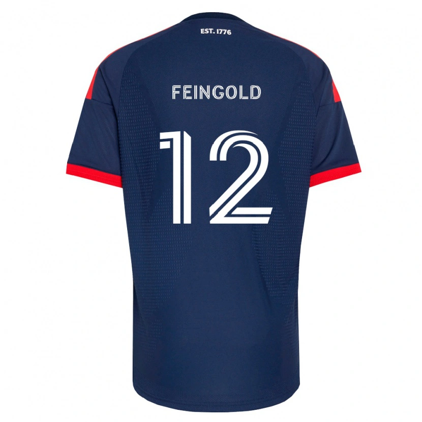 Danxen Kvinder Ilay Feingold #12 Kongelig Blå Rød Hvid Hjemmebane Spillertrøjer 2026/27 Trøje T-Shirt