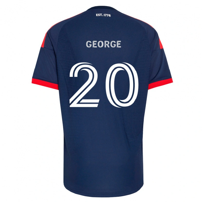 Danxen Kvinder Sharod George #20 Kongelig Blå Rød Hvid Hjemmebane Spillertrøjer 2026/27 Trøje T-Shirt