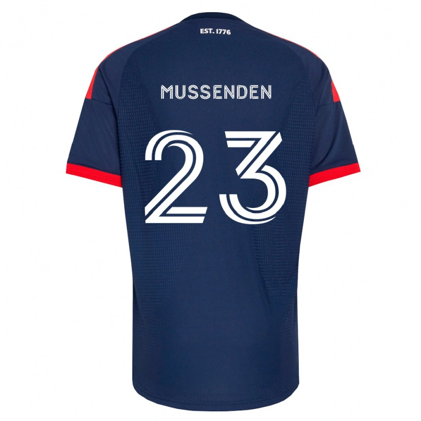 Danxen Kvinder Javaun Mussenden #23 Kongelig Blå Rød Hvid Hjemmebane Spillertrøjer 2026/27 Trøje T-Shirt