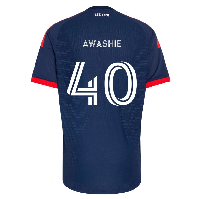 Danxen Kvinder Ben Awashie #40 Kongelig Blå Rød Hvid Hjemmebane Spillertrøjer 2026/27 Trøje T-Shirt