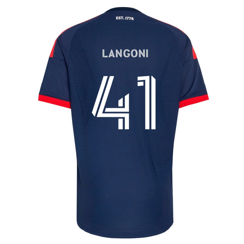 Danxen Kvinder Luca Langoni #41 Kongelig Blå Rød Hvid Hjemmebane Spillertrøjer 2026/27 Trøje T-Shirt