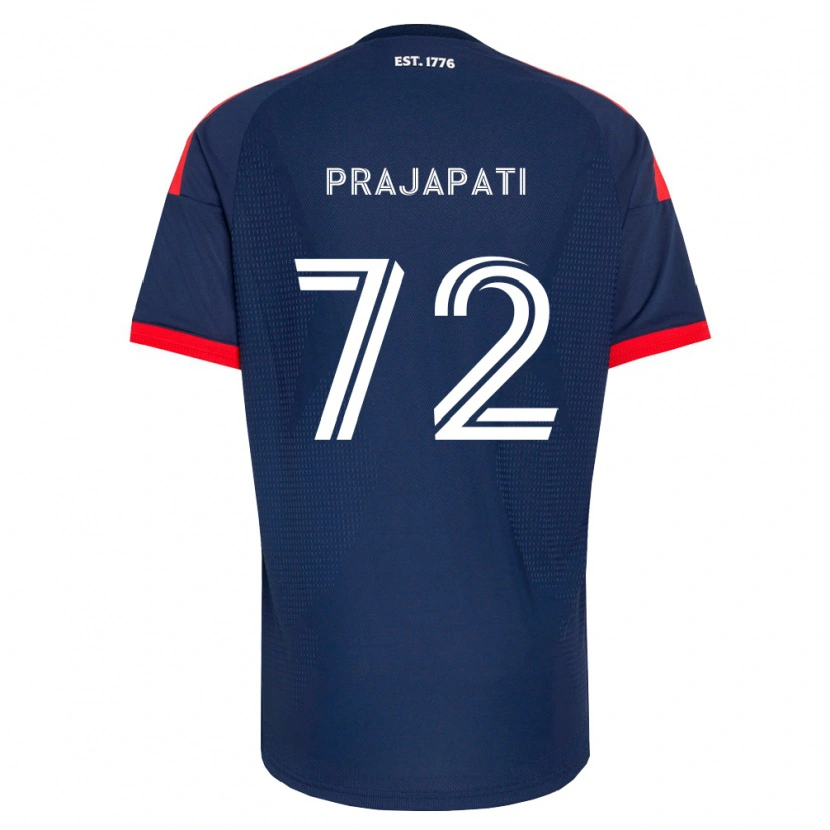 Danxen Kvinder Aarin Prajapati #72 Kongelig Blå Rød Hvid Hjemmebane Spillertrøjer 2026/27 Trøje T-Shirt