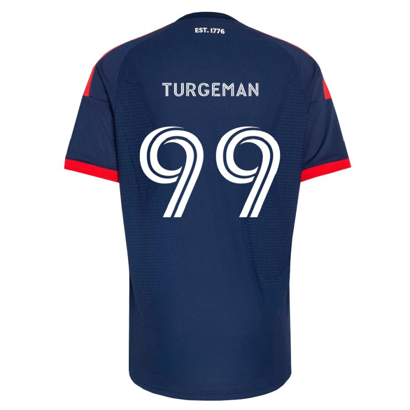 Danxen Kvinder Dor Turgeman #99 Kongelig Blå Rød Hvid Hjemmebane Spillertrøjer 2026/27 Trøje T-Shirt