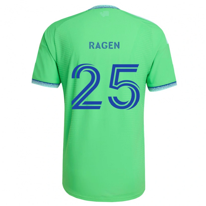 Danxen Kvinder Jackson Ragen #25 Grøn Lyseblå Hjemmebane Spillertrøjer 2026/27 Trøje T-Shirt