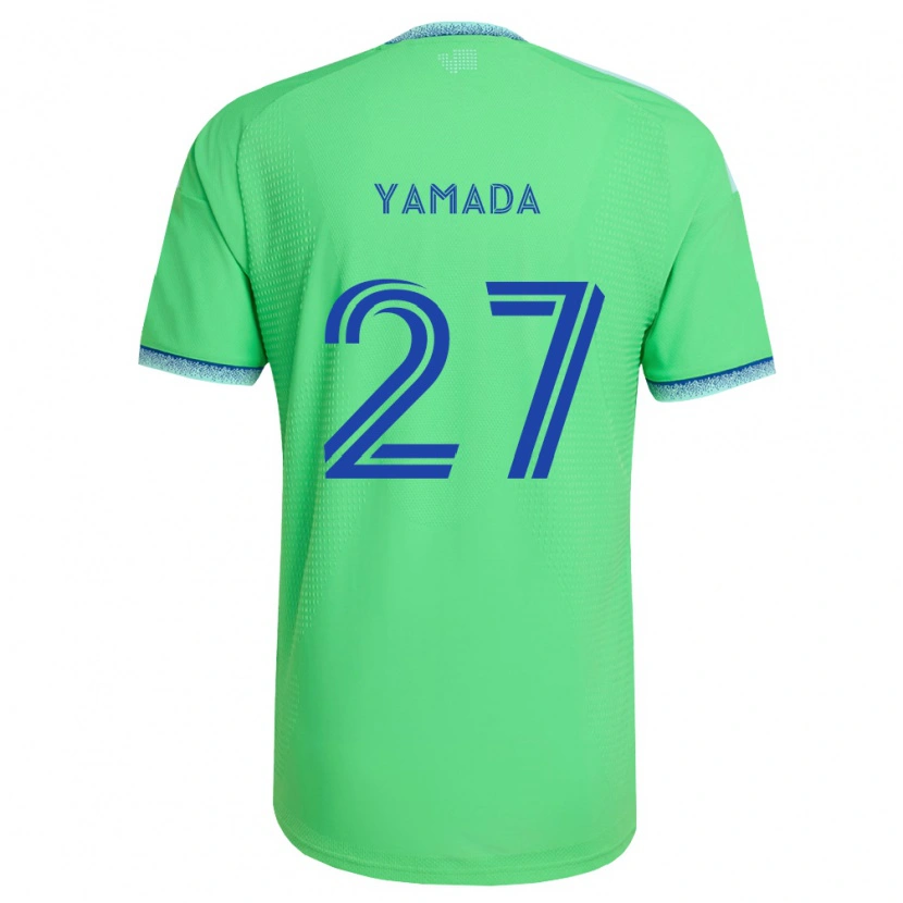 Danxen Kvinder Hikari Yamada #27 Grøn Lyseblå Hjemmebane Spillertrøjer 2026/27 Trøje T-Shirt