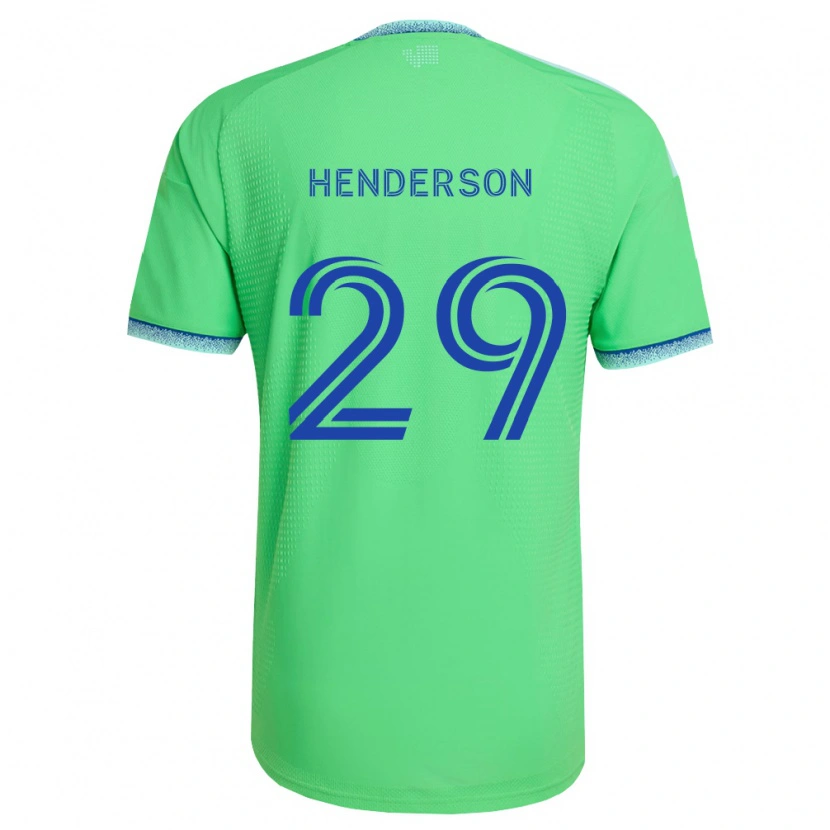 Danxen Kvinder Anna Henderson #29 Grøn Lyseblå Hjemmebane Spillertrøjer 2026/27 Trøje T-Shirt