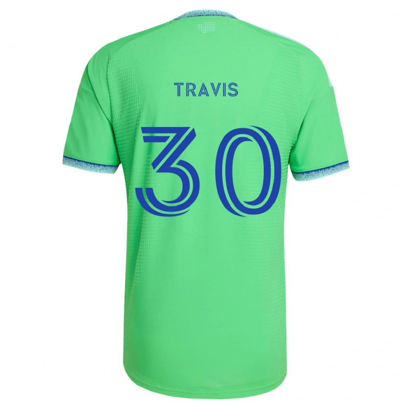 Danxen Kvinder Riley Travis #30 Grøn Lyseblå Hjemmebane Spillertrøjer 2026/27 Trøje T-Shirt
