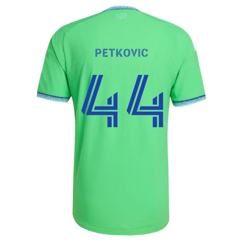 Danxen Kvinder Nikola Petković #44 Grøn Lyseblå Hjemmebane Spillertrøjer 2026/27 Trøje T-Shirt