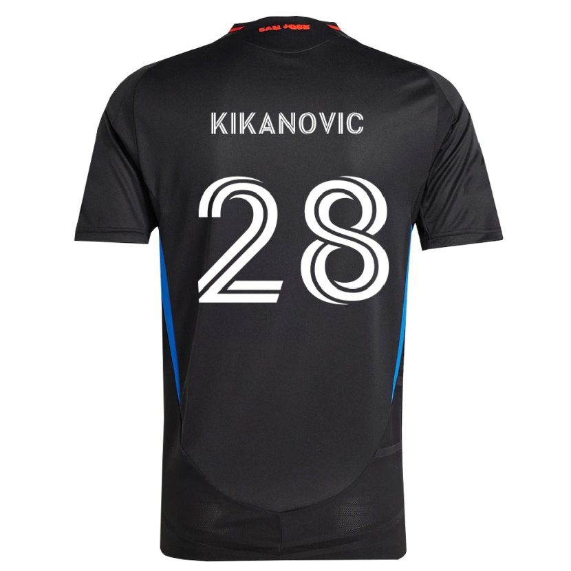Danxen Kvinder Benji Kikanović #28 Blå Hvid Sort Hjemmebane Spillertrøjer 2026/27 Trøje T-Shirt