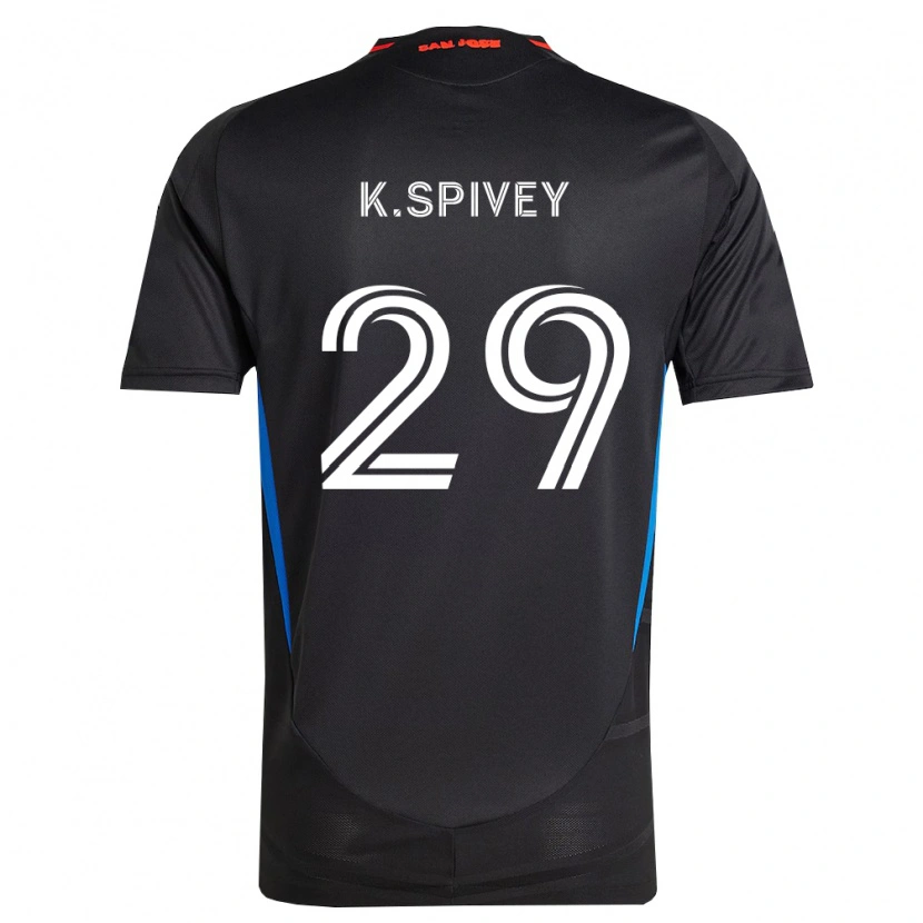 Danxen Kvinder Kaedren Spivey #29 Blå Hvid Sort Hjemmebane Spillertrøjer 2026/27 Trøje T-Shirt