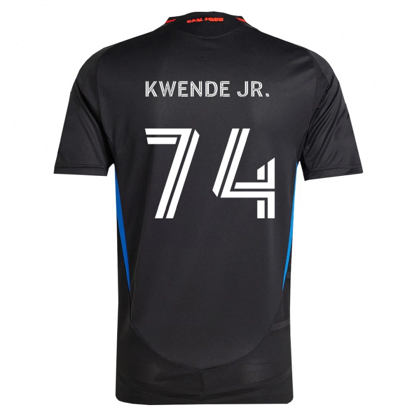 Danxen Kvinder Martin Kwende Jr. #74 Blå Hvid Sort Hjemmebane Spillertrøjer 2026/27 Trøje T-Shirt