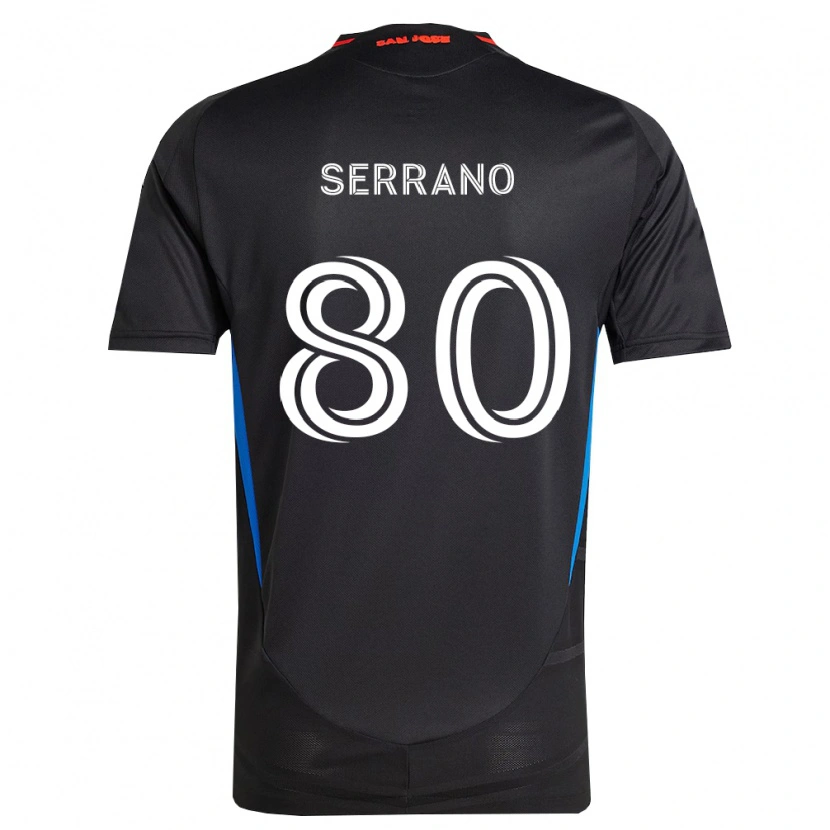 Danxen Kvinder David Serrano #80 Blå Hvid Sort Hjemmebane Spillertrøjer 2026/27 Trøje T-Shirt
