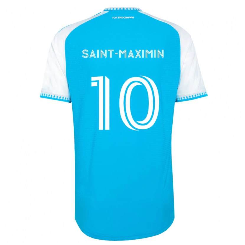 Danxen Kvinder Allan Saint-Maximin #10 Himmelblå Hvid Sort Hjemmebane Spillertrøjer 2026/27 Trøje T-Shirt