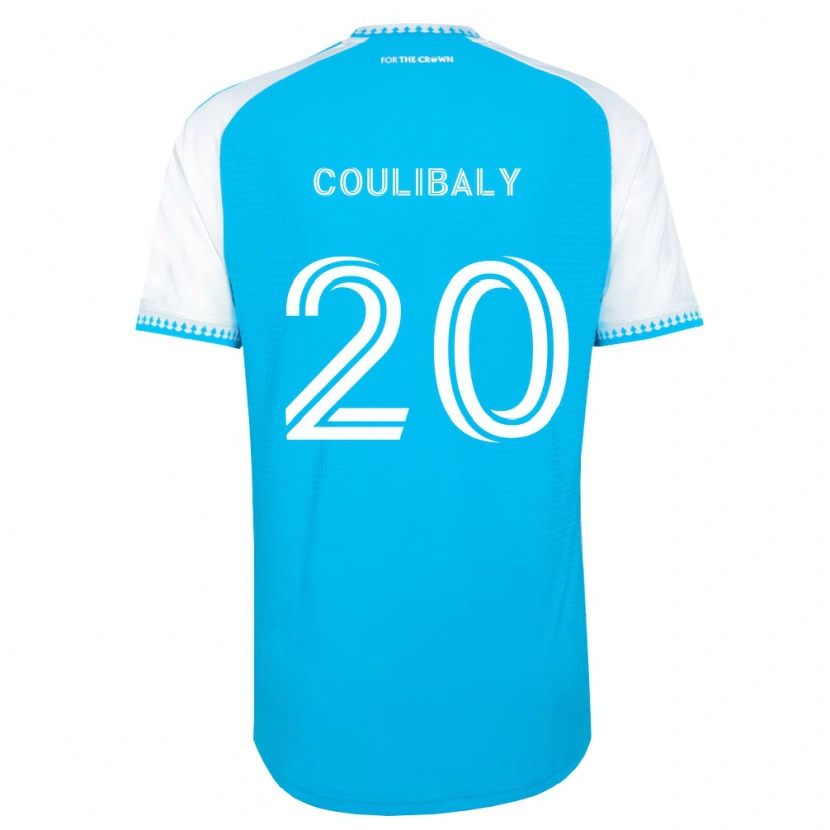 Danxen Kvinder Baye Coulibaly #20 Himmelblå Hvid Sort Hjemmebane Spillertrøjer 2026/27 Trøje T-Shirt