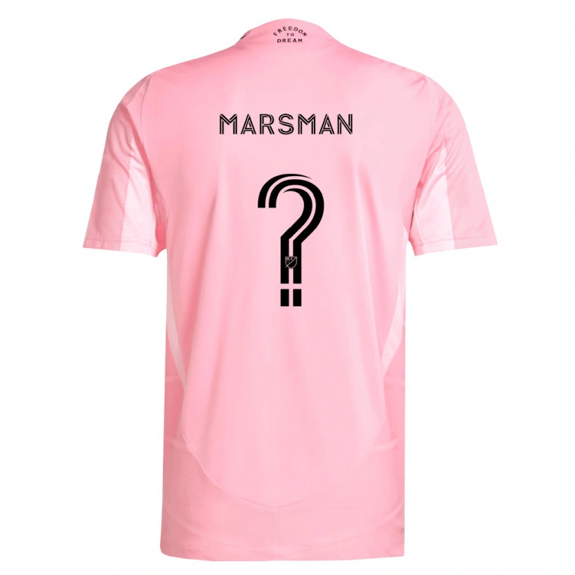 Danxen Kvinder Nick Marsman #0 Pink Sort Hjemmebane Spillertrøjer 2026/27 Trøje T-Shirt