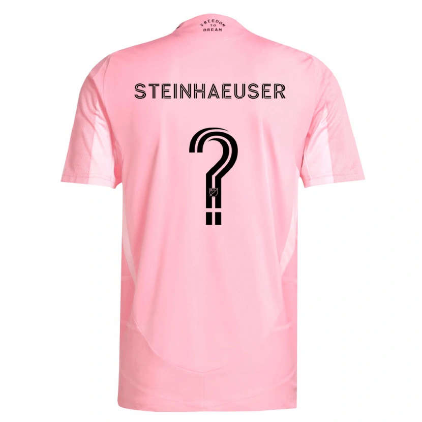 Danxen Kvinder Marcus Steinhaeuser #0 Pink Sort Hjemmebane Spillertrøjer 2026/27 Trøje T-Shirt