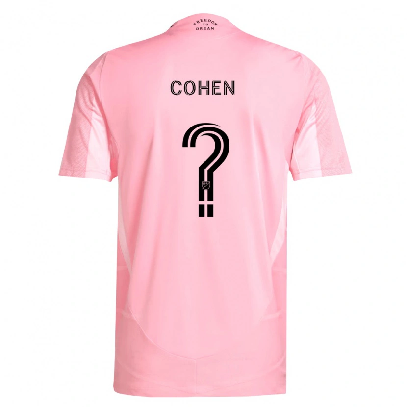 Danxen Kvinder Yuval Cohen #0 Pink Sort Hjemmebane Spillertrøjer 2026/27 Trøje T-Shirt