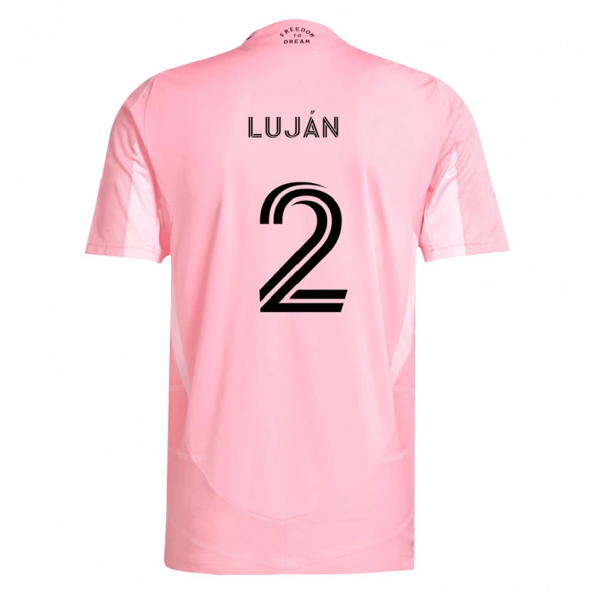 Danxen Kvinder Gonzalo Luján #2 Pink Sort Hjemmebane Spillertrøjer 2026/27 Trøje T-Shirt
