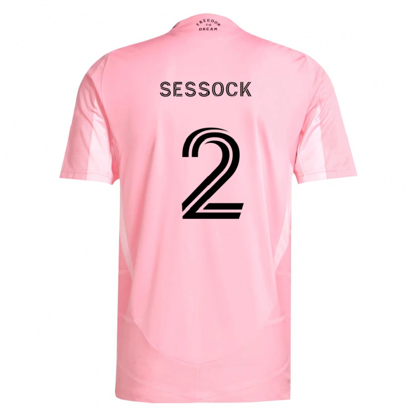 Danxen Kvinder Nykolas Sessock #2 Pink Sort Hjemmebane Spillertrøjer 2026/27 Trøje T-Shirt