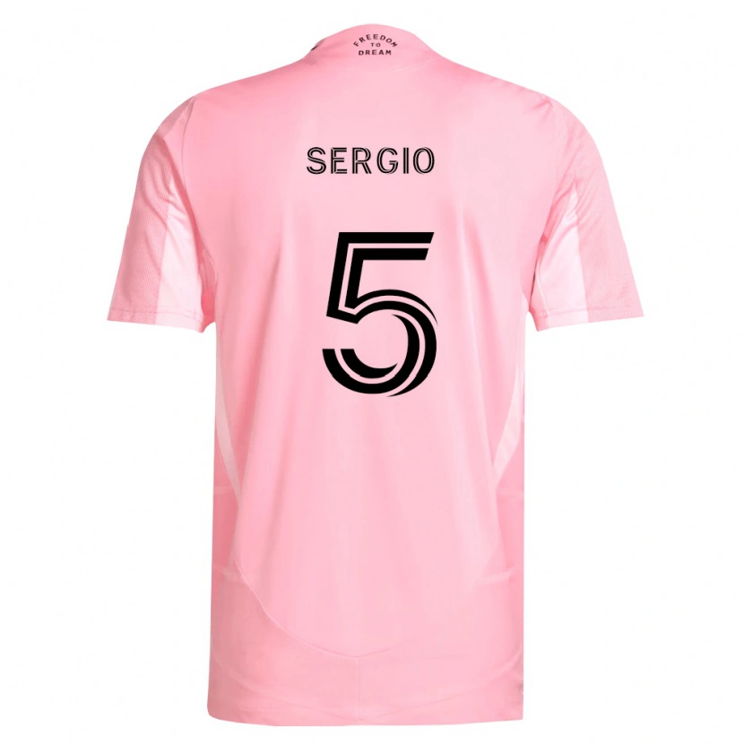 Danxen Kvinder Sergio Busquets #5 Pink Sort Hjemmebane Spillertrøjer 2026/27 Trøje T-Shirt
