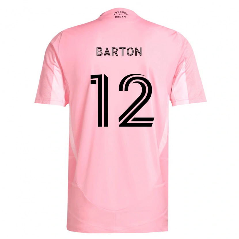 Danxen Kvinder Tye Barton #12 Pink Sort Hjemmebane Spillertrøjer 2026/27 Trøje T-Shirt