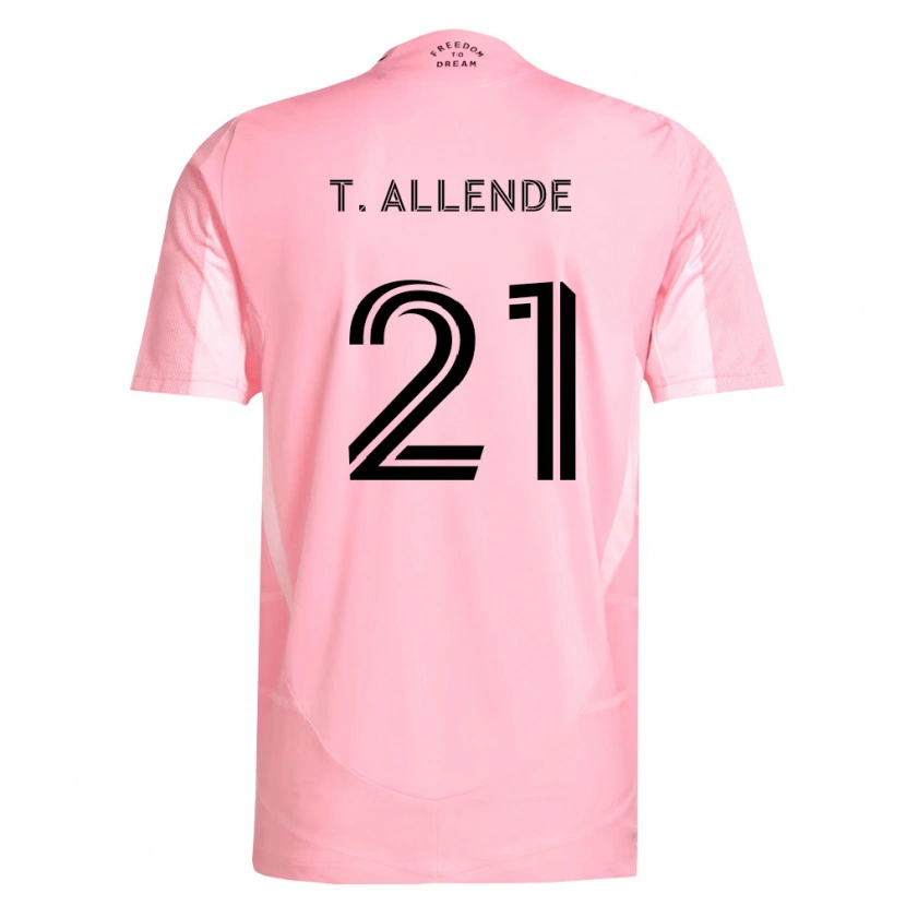 Danxen Kvinder Tadeo Allende #21 Pink Sort Hjemmebane Spillertrøjer 2026/27 Trøje T-Shirt