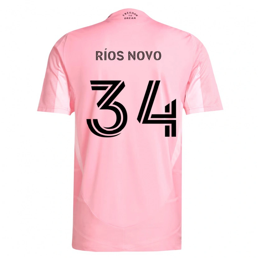 Danxen Kvinder Rocco Ríos Novo #34 Pink Sort Hjemmebane Spillertrøjer 2026/27 Trøje T-Shirt