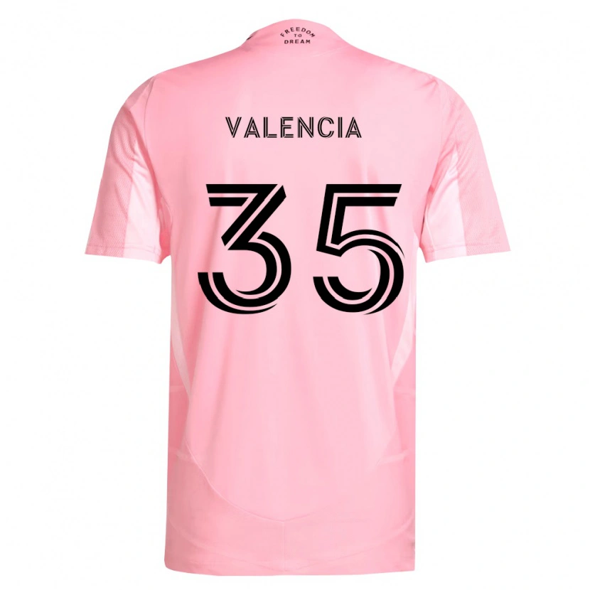 Danxen Kvinder Felipe Valencia #35 Pink Sort Hjemmebane Spillertrøjer 2026/27 Trøje T-Shirt