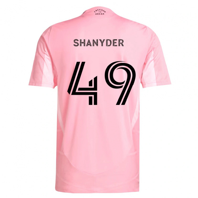 Danxen Kvinder Shanyder Borgelin #49 Pink Sort Hjemmebane Spillertrøjer 2026/27 Trøje T-Shirt