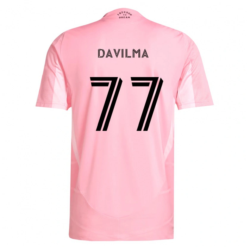 Danxen Kvinder Kensly Davilma #77 Pink Sort Hjemmebane Spillertrøjer 2026/27 Trøje T-Shirt