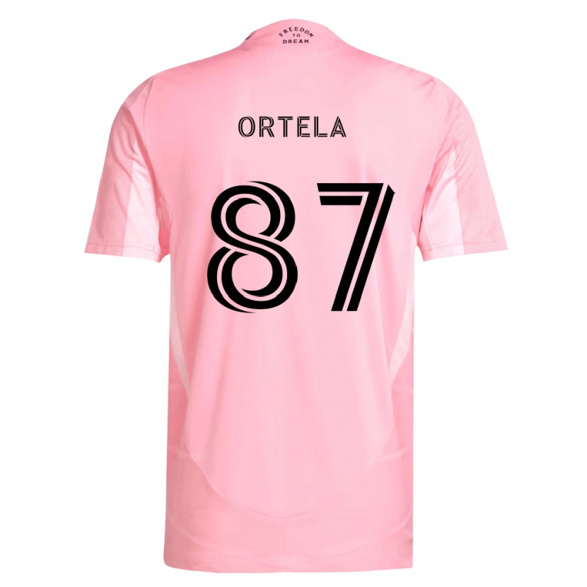 Danxen Kvinder Jerremy Ortela #87 Pink Sort Hjemmebane Spillertrøjer 2026/27 Trøje T-Shirt