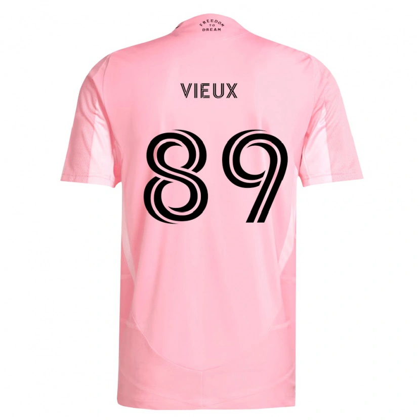Danxen Kvinder Matthias Vieux #89 Pink Sort Hjemmebane Spillertrøjer 2026/27 Trøje T-Shirt