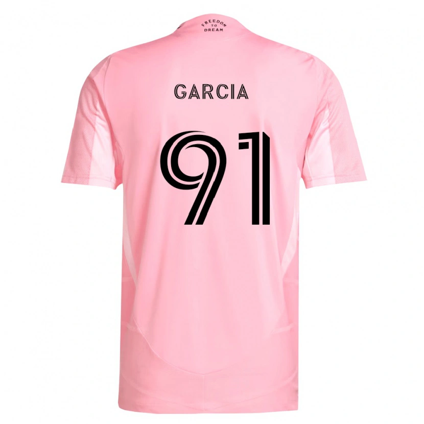 Danxen Kvinder Lesther García #91 Pink Sort Hjemmebane Spillertrøjer 2026/27 Trøje T-Shirt