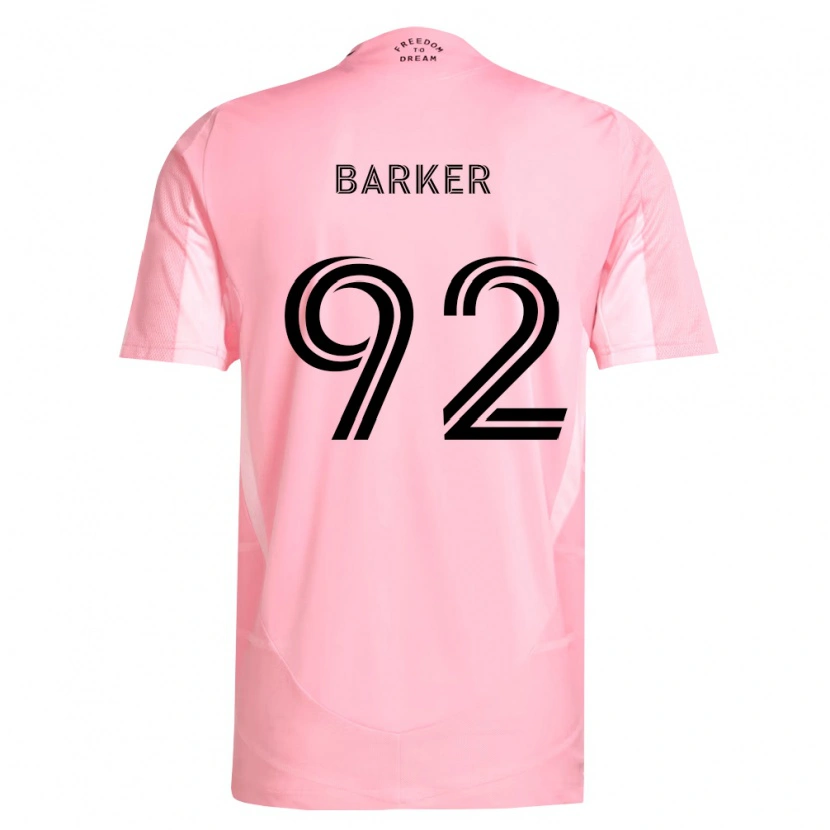 Danxen Kvinder Lucas Barker #92 Pink Sort Hjemmebane Spillertrøjer 2026/27 Trøje T-Shirt