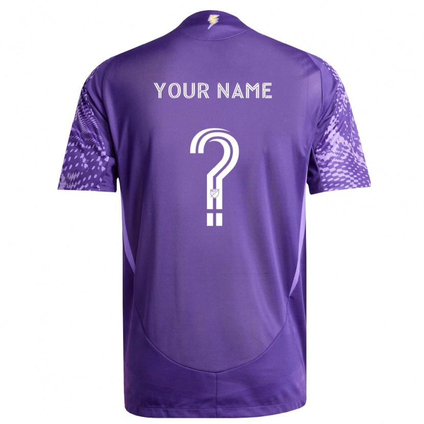 Danxen Kvinder Dit Navn #0 Lilla Hvid Hjemmebane Spillertrøjer 2026/27 Trøje T-Shirt