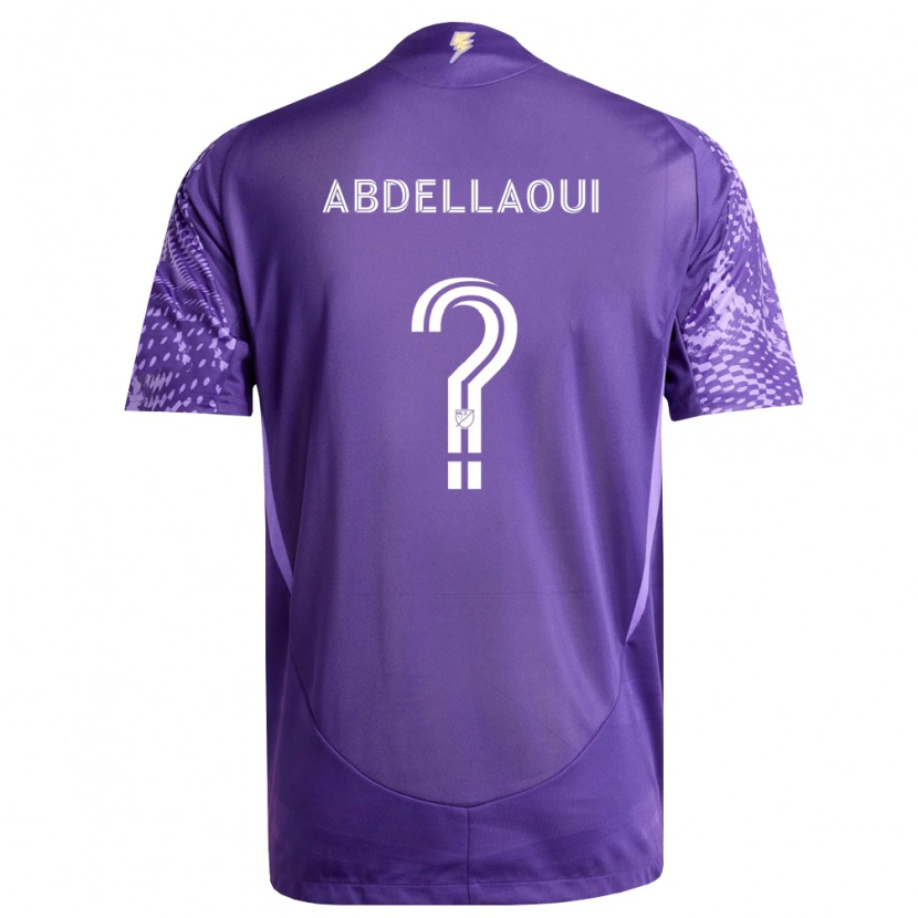 Danxen Kvinder Noham Abdellaoui #0 Lilla Hvid Hjemmebane Spillertrøjer 2026/27 Trøje T-Shirt