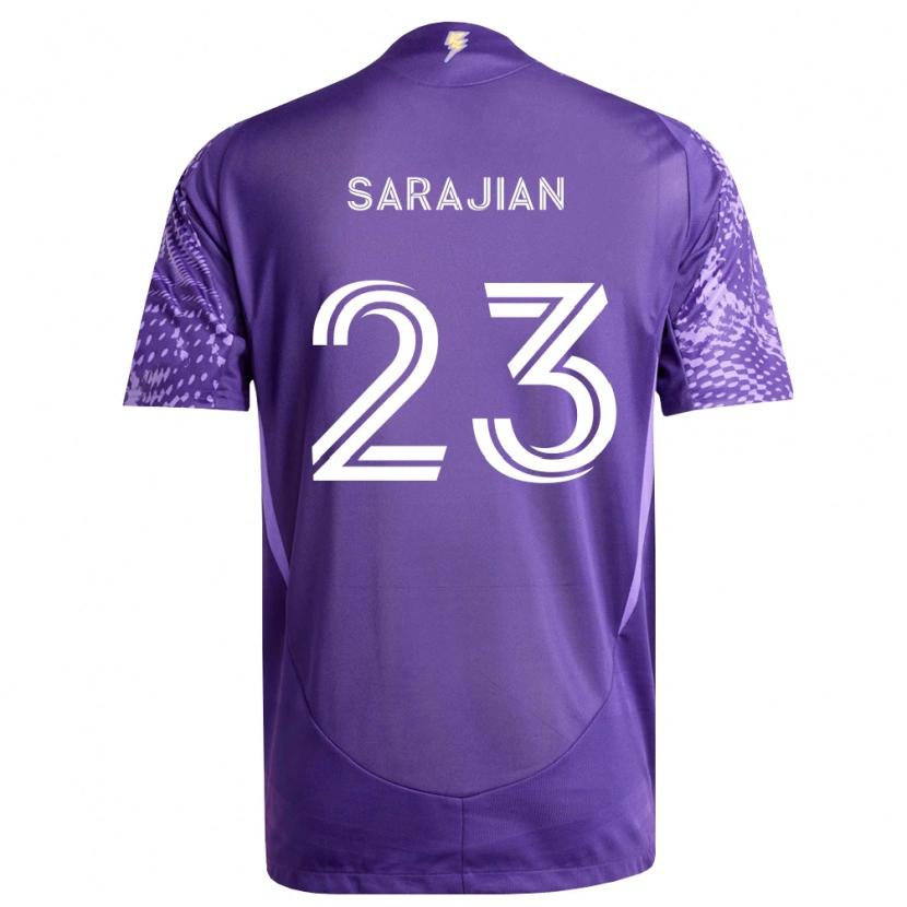 Danxen Kvinder Harvey Sarajian #23 Lilla Hvid Hjemmebane Spillertrøjer 2026/27 Trøje T-Shirt