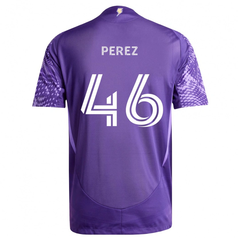 Danxen Kvinder Franco Pérez #46 Lilla Hvid Hjemmebane Spillertrøjer 2026/27 Trøje T-Shirt