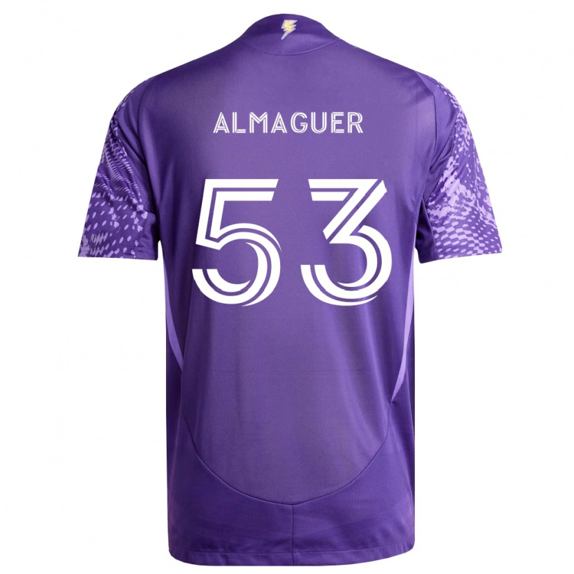 Danxen Kvinder Jorge Almaguer #53 Lilla Hvid Hjemmebane Spillertrøjer 2026/27 Trøje T-Shirt