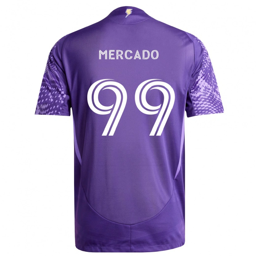 Danxen Kvinder Carlos Mercado #99 Lilla Hvid Hjemmebane Spillertrøjer 2026/27 Trøje T-Shirt