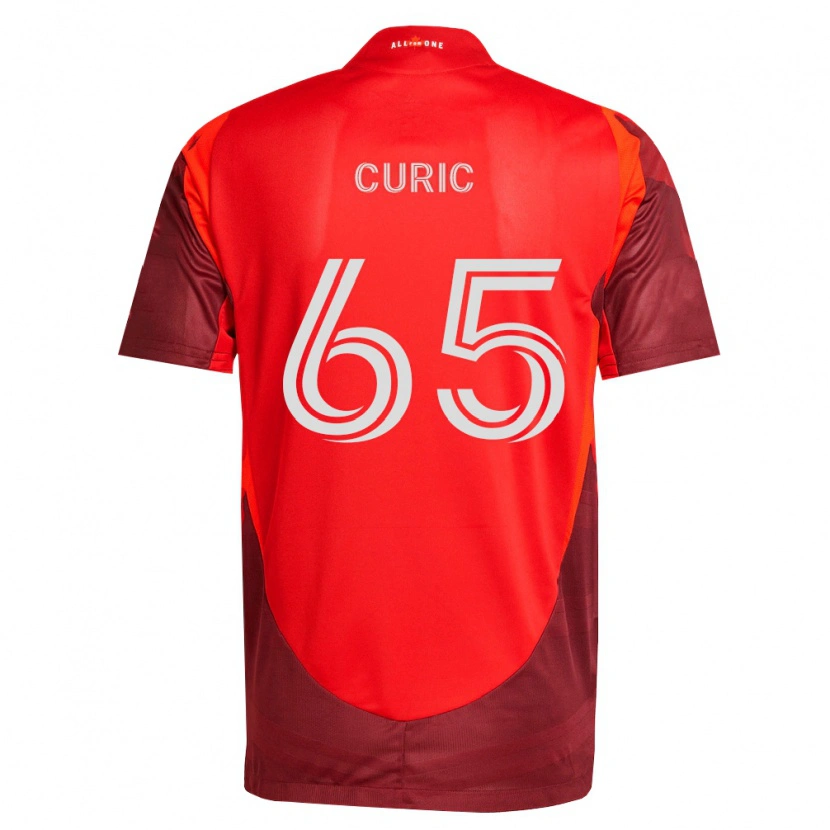 Danxen Kvinder Antony Curic #65 Vinrød Rød Hjemmebane Spillertrøjer 2026/27 Trøje T-Shirt
