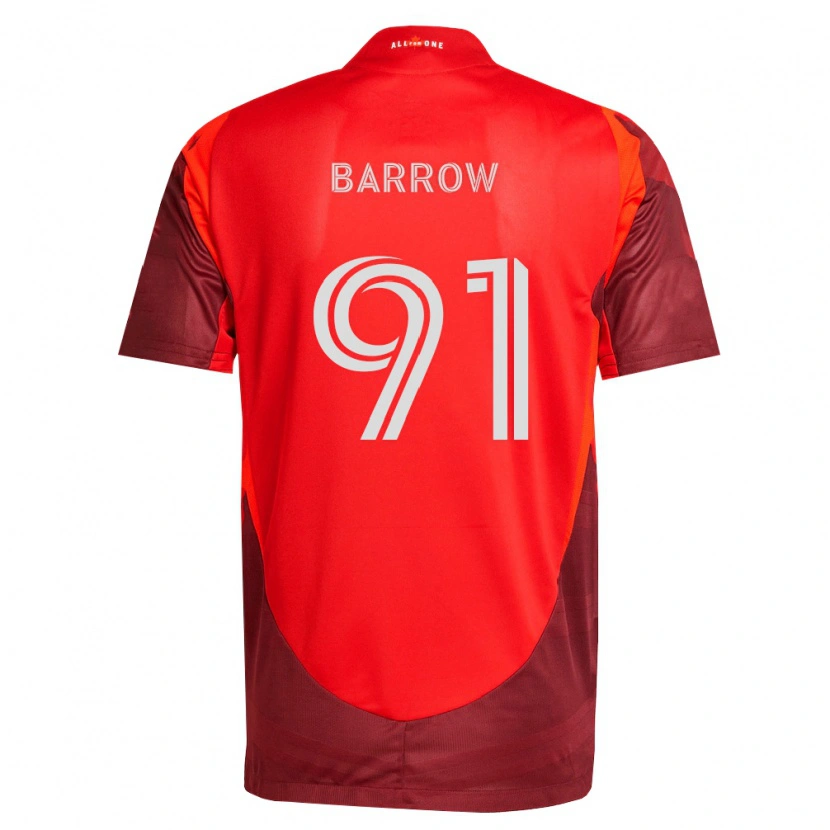 Danxen Kvinder Dékwon Barrow #91 Vinrød Rød Hjemmebane Spillertrøjer 2026/27 Trøje T-Shirt