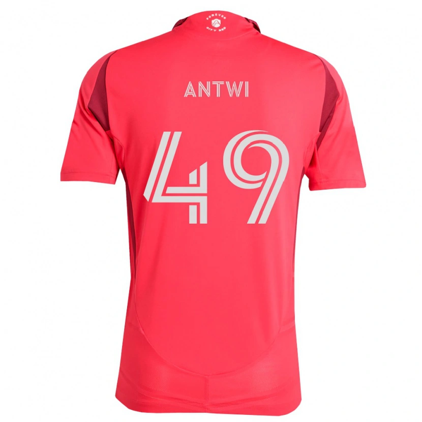 Danxen Kvinder Seth Antwi #49 Magenta Hvid Hjemmebane Spillertrøjer 2026/27 Trøje T-Shirt
