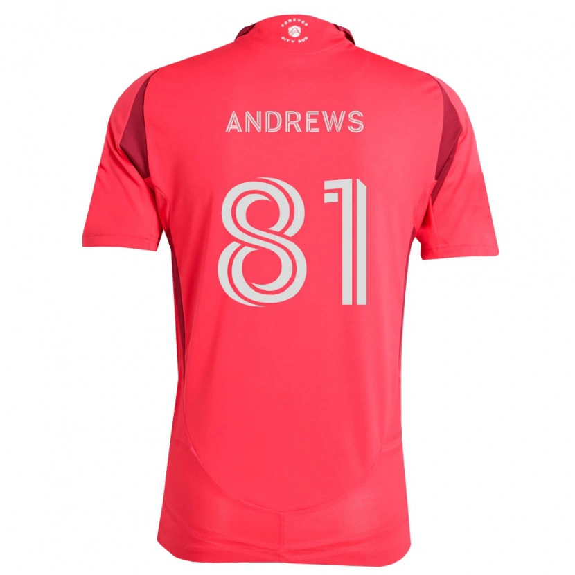Danxen Kvinder Joe Andrews #81 Magenta Hvid Hjemmebane Spillertrøjer 2026/27 Trøje T-Shirt