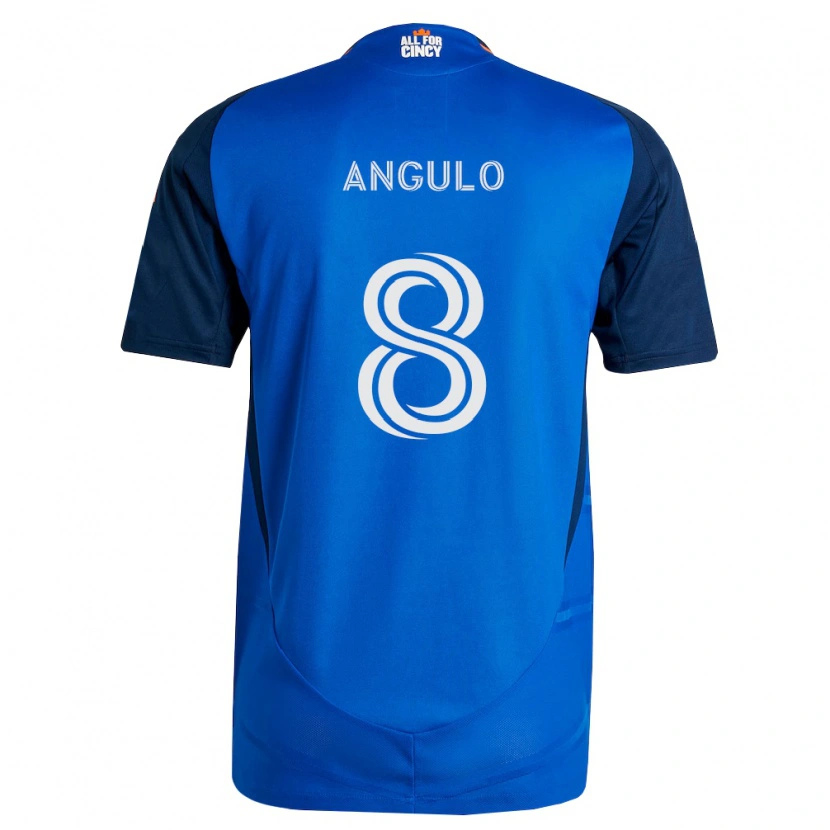 Danxen Kvinder Marco Angulo #8 Kongelig Blå Orange Hjemmebane Spillertrøjer 2026/27 Trøje T-Shirt