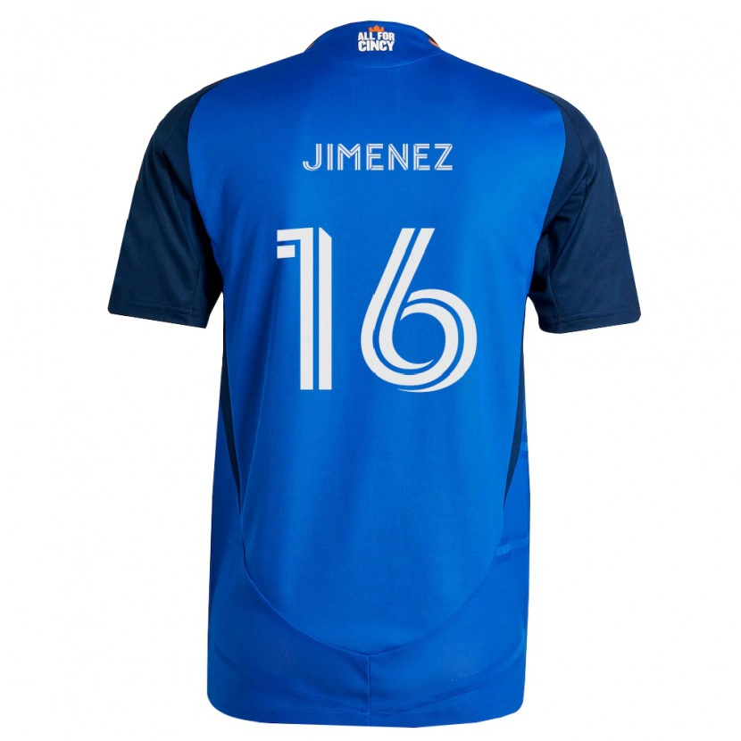 Danxen Kvinder Joshua Jimenez #16 Kongelig Blå Orange Hjemmebane Spillertrøjer 2026/27 Trøje T-Shirt