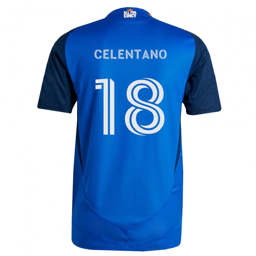 Danxen Kvinder Roman Celentano #18 Kongelig Blå Orange Hjemmebane Spillertrøjer 2026/27 Trøje T-Shirt