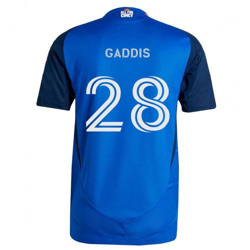 Danxen Kvinder Raymon Gaddis #28 Kongelig Blå Orange Hjemmebane Spillertrøjer 2026/27 Trøje T-Shirt