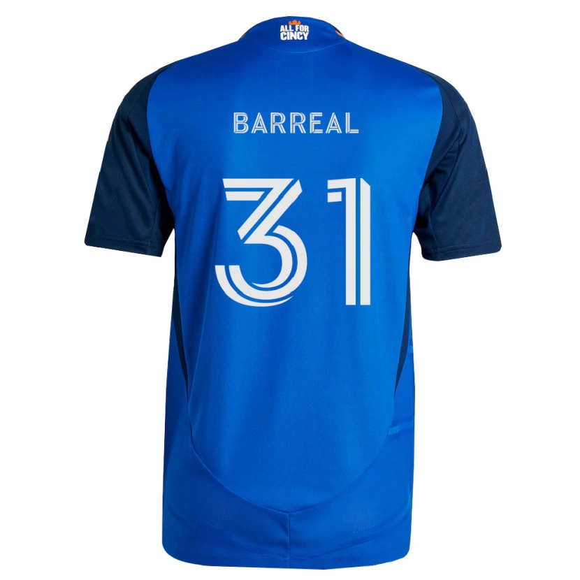 Danxen Kvinder Álvaro Barreal #31 Kongelig Blå Orange Hjemmebane Spillertrøjer 2026/27 Trøje T-Shirt